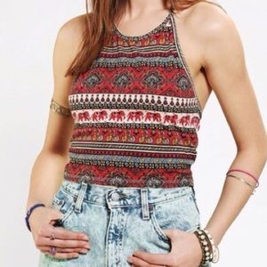 Urban Outfitters Elephant Halter Crop Top